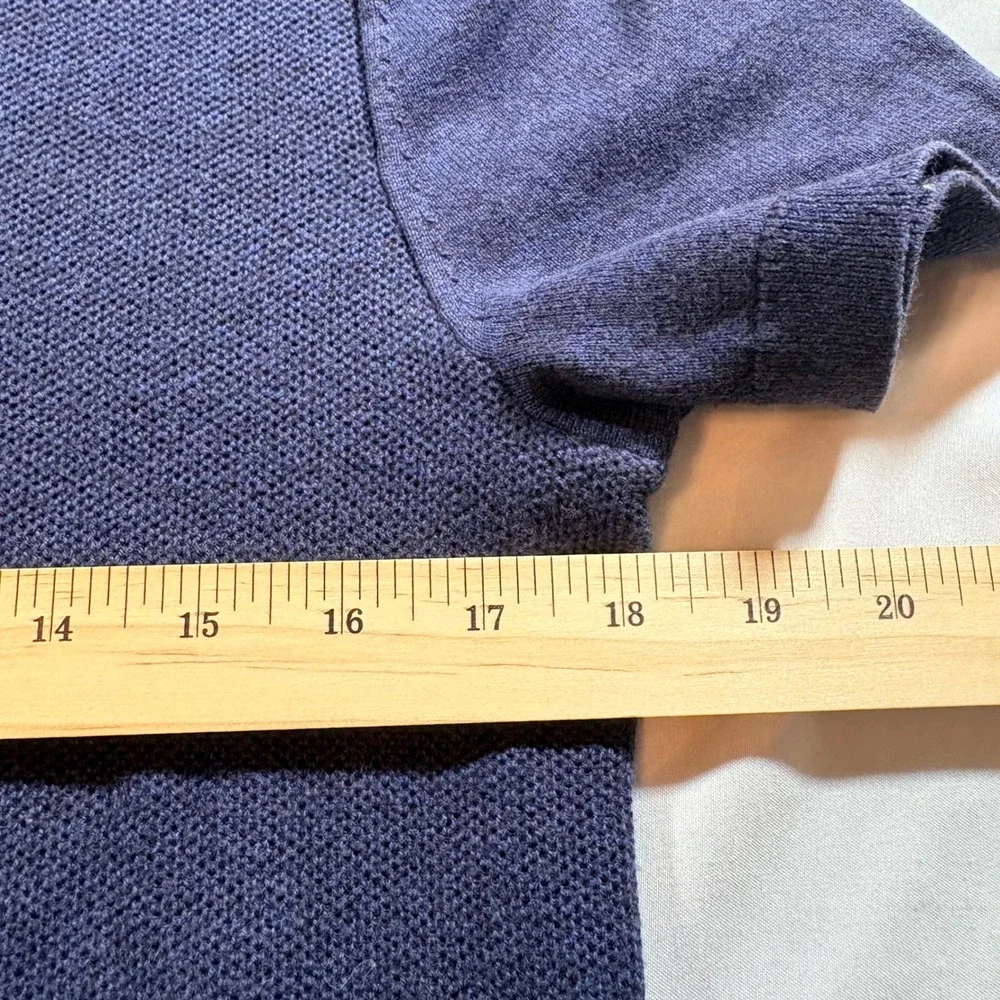 Banana Republic Polo Shirt Mens Small Navy Blue Supima Cotton Knit Short Sleeve